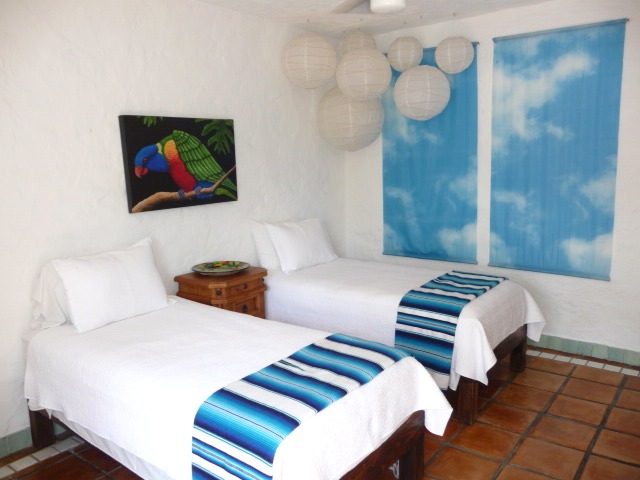 puerto vallarta condo rental guest Bedroom with twins